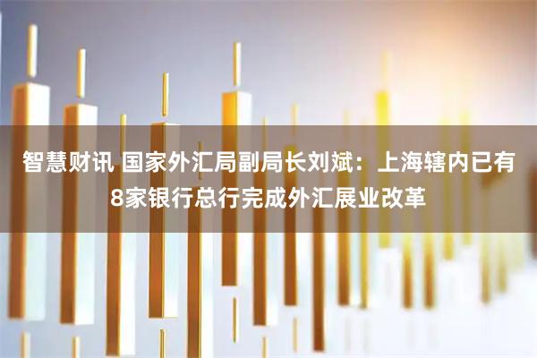 智慧财讯 国家外汇局副局长刘斌：上海辖内已有8家银行总行完成外汇展业改革